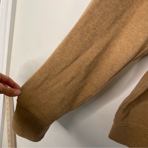 Men's Lands End Brown Pull Over Quarter Zip Sweater Size XL Business Casual - Picture 3 of 14